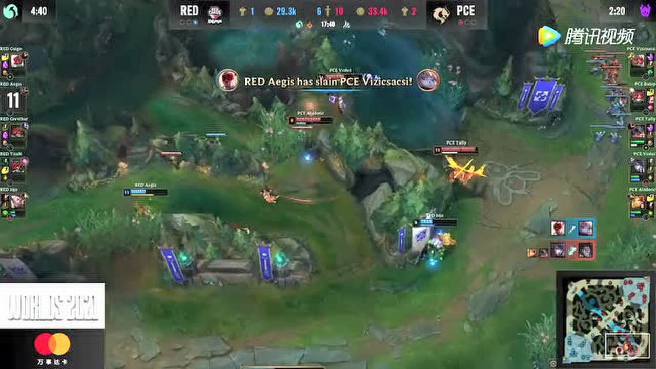 Aegis盲僧天秀反杀两人 Guigo传送赶来收掉剑魔