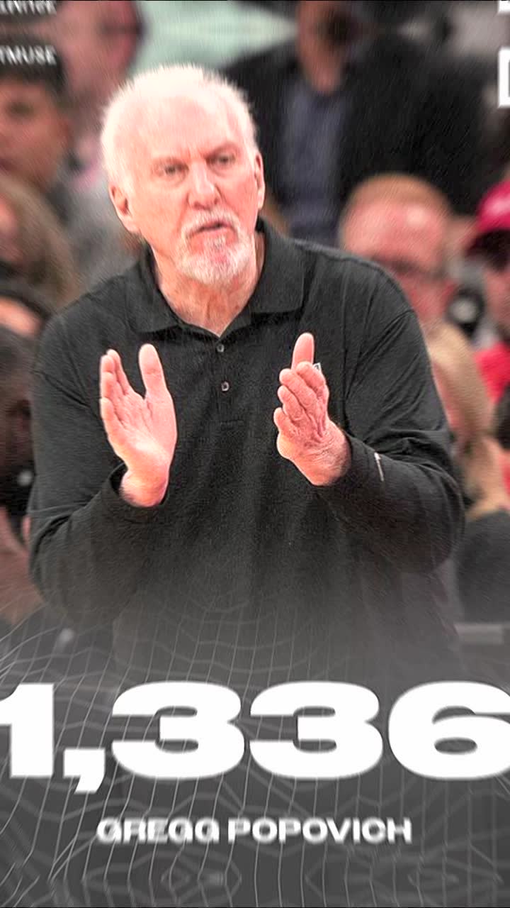 1336胜 NBA历史第一！波波维奇26载生涯早已荣誉满身
