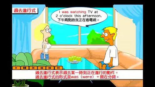 动画学英语语法 过去进行时 腾讯视频