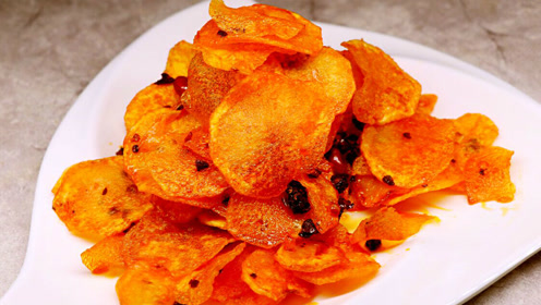 在家做老干妈土豆片,色泽好看有食欲,一盘分分钟抢光,太好吃了