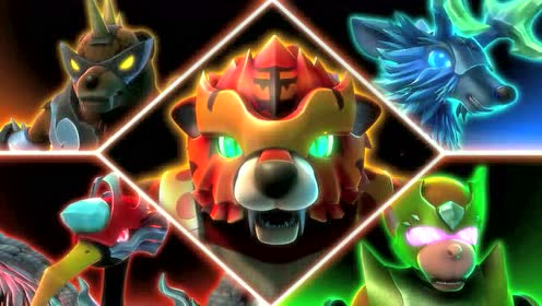 猪猪侠:五灵合击一起打败魔龙王