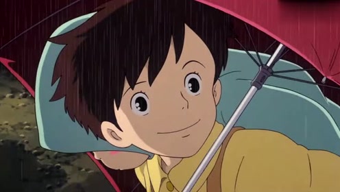 宫崎骏龙猫之草壁皋月雨伞借给大龙猫太呆萌了,大爱!