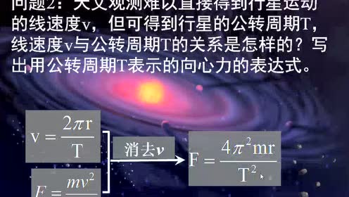 高中物理必修2第六章 万有引力与航天 1.行星的运动
