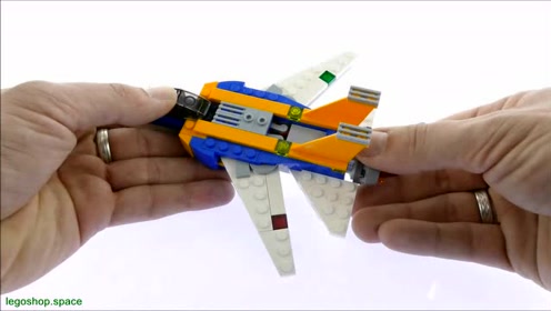 lego乐高积木创意百变系列 31042 超级滑翔机快速搭建