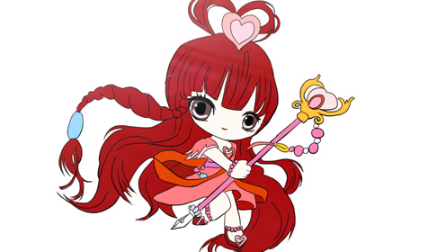 精灵梦叶罗丽之可爱的q版王默儿童卡通简笔画