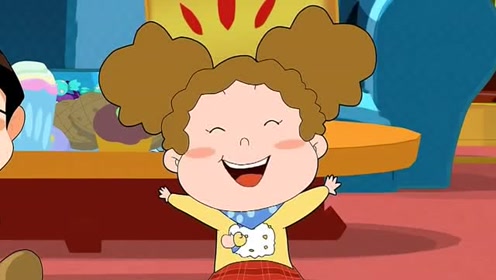 小明和棉花糖在大头儿子家又吃又喝又玩,太开心