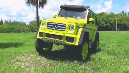 大脚怪!奔驰g550 4x4 迈阿密街拍