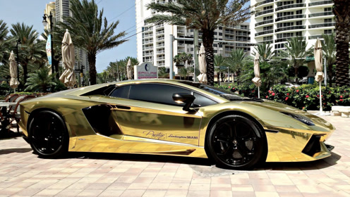 黄金跑车价值30亿,开出去一次都是在浪费黄金?