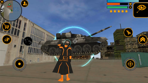 飞天超能英雄:使用意念隔空抓物,抓起坦克飞上楼顶