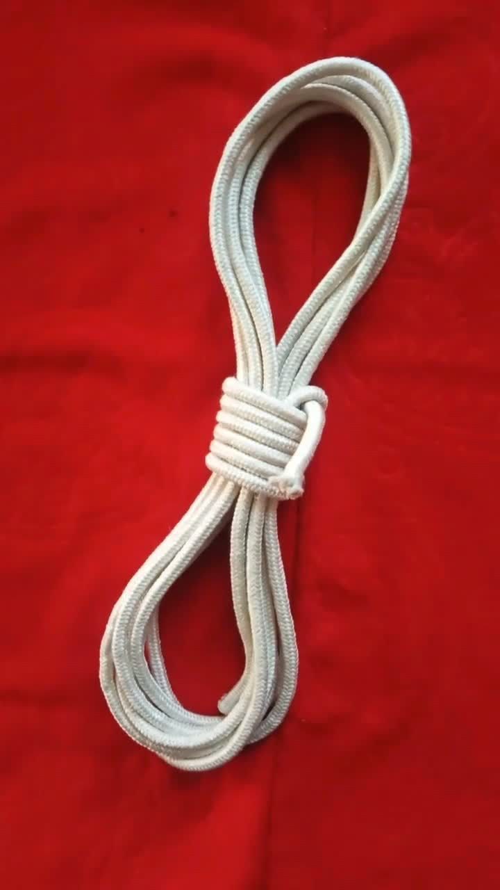 漂亮美观的收绳结