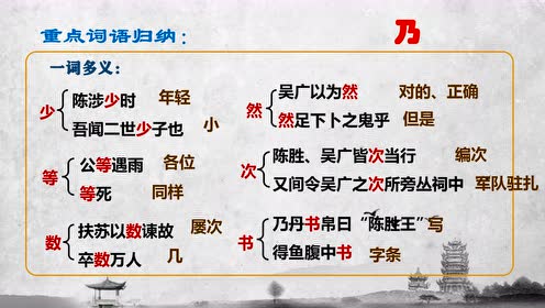 苏教版九年级语文上册16 陈涉世家