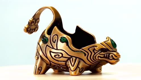 【问道手游】匠心出品-混元金斗古铜摆件