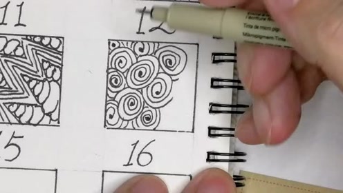 禅绕画图样zentangl禅绕画图样 腾讯视频