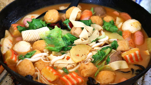 麻辣烫店老板说漏嘴,一做一大锅不够吃!