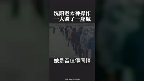 沈阳老太一人毁了一座城
