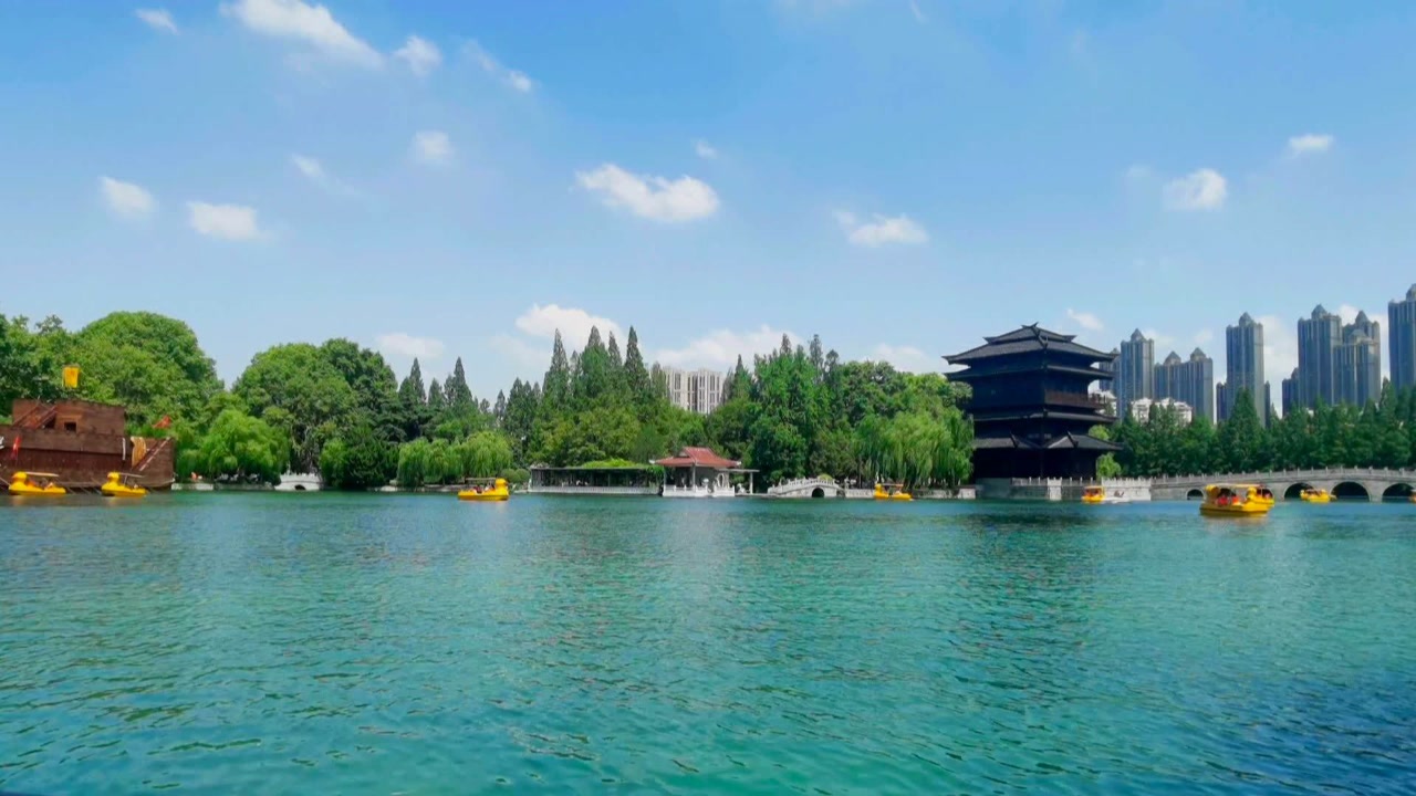 合肥逍遙津公園夏日美景如畫