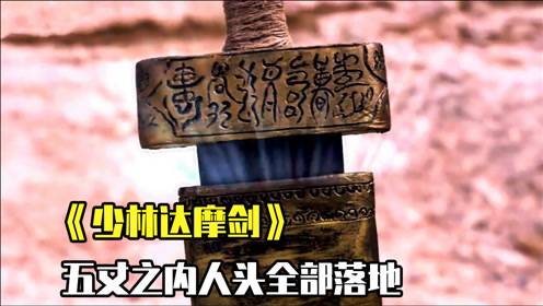 少林至宝达摩剑出鞘,一旦见光,五丈内人头落地