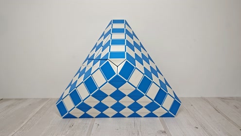 168段魔尺教程变金字塔,详细解说教程,简单易学,慢动作教会你