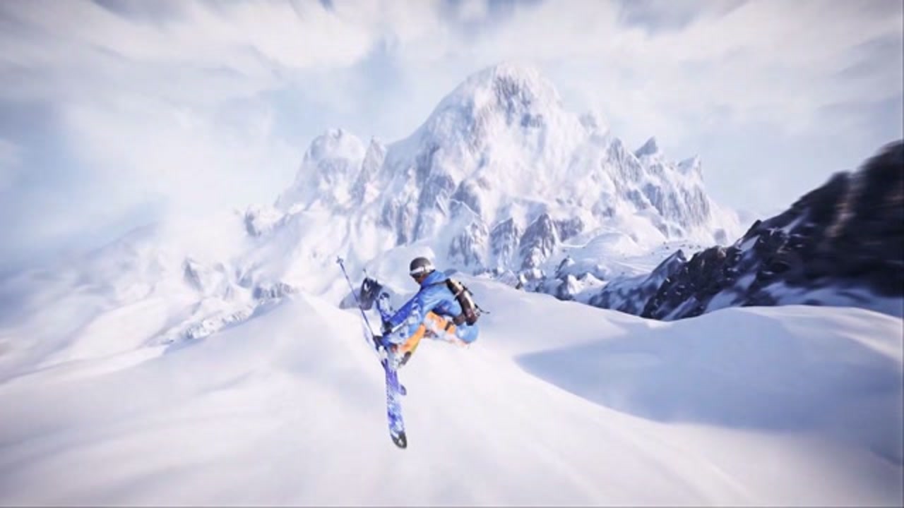 《steep》游戏风景欣赏,就像谷爱凌在雪山之巅极速回转翻飞