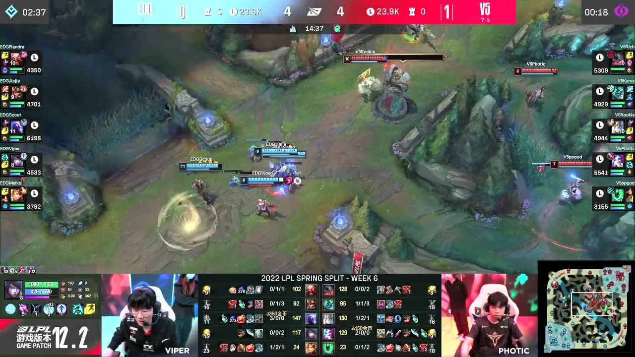 LPL春季赛V5 2-0 EDG