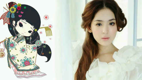 "古力娜扎"俏皮可爱的动漫卡通形象塑造