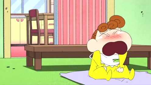 蜡笔小新:小新是个好哥哥照顾哇哇大哭的妹妹小葵!