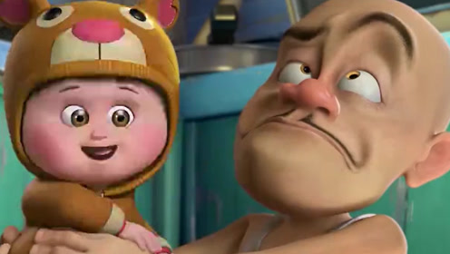 光头强家来了位小孩,长得好可爱