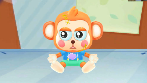 宝宝巴士119 玩具修理店 奇奇修理玩具猴子 儿童益智娱乐游戏