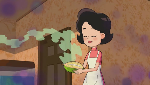 动画片:小蓝赶时间把车开的很快,撞到了乔治和围裙妈妈