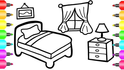 趣味简笔画:画宝宝的漂亮卧室
