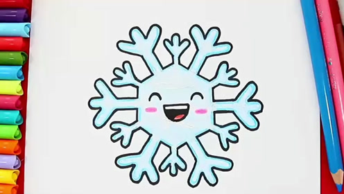 趣味简笔画:画漂亮小雪花
