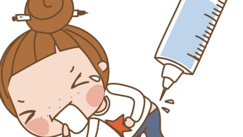 "屁股"上肉已经很多了, 但打针时依旧很疼,放大后知道缘由