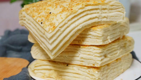 常吃发面饼好处多,教你在家做发面千层饼,好吃又好消化,真香