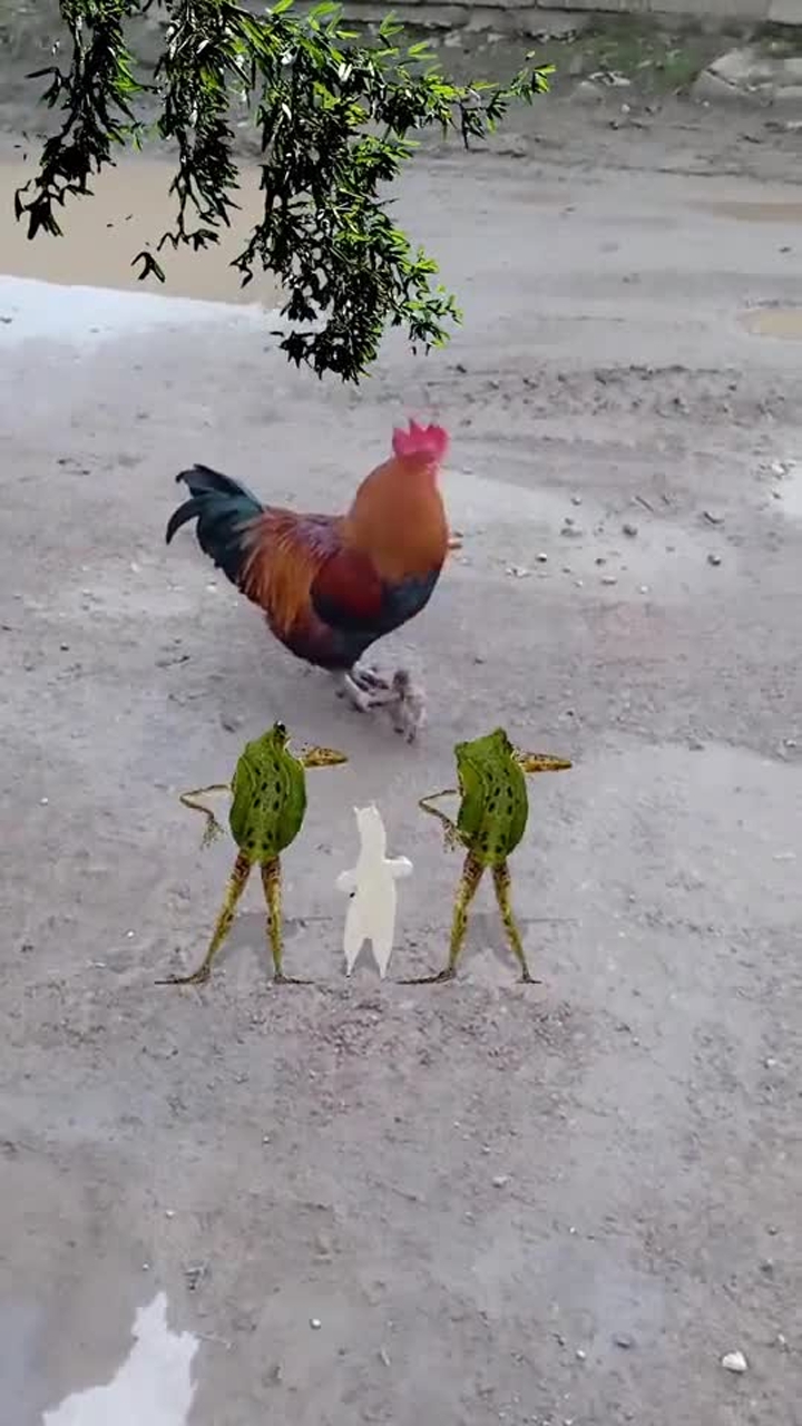 舞蹈 小鸡向鸡爸爸撒娇呢!