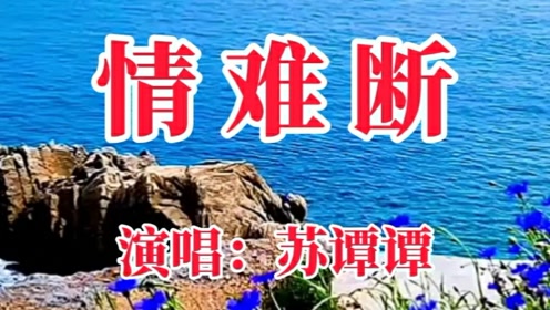 苏谭谭一首《情难断》伤感情歌,歌声深情婉转好听