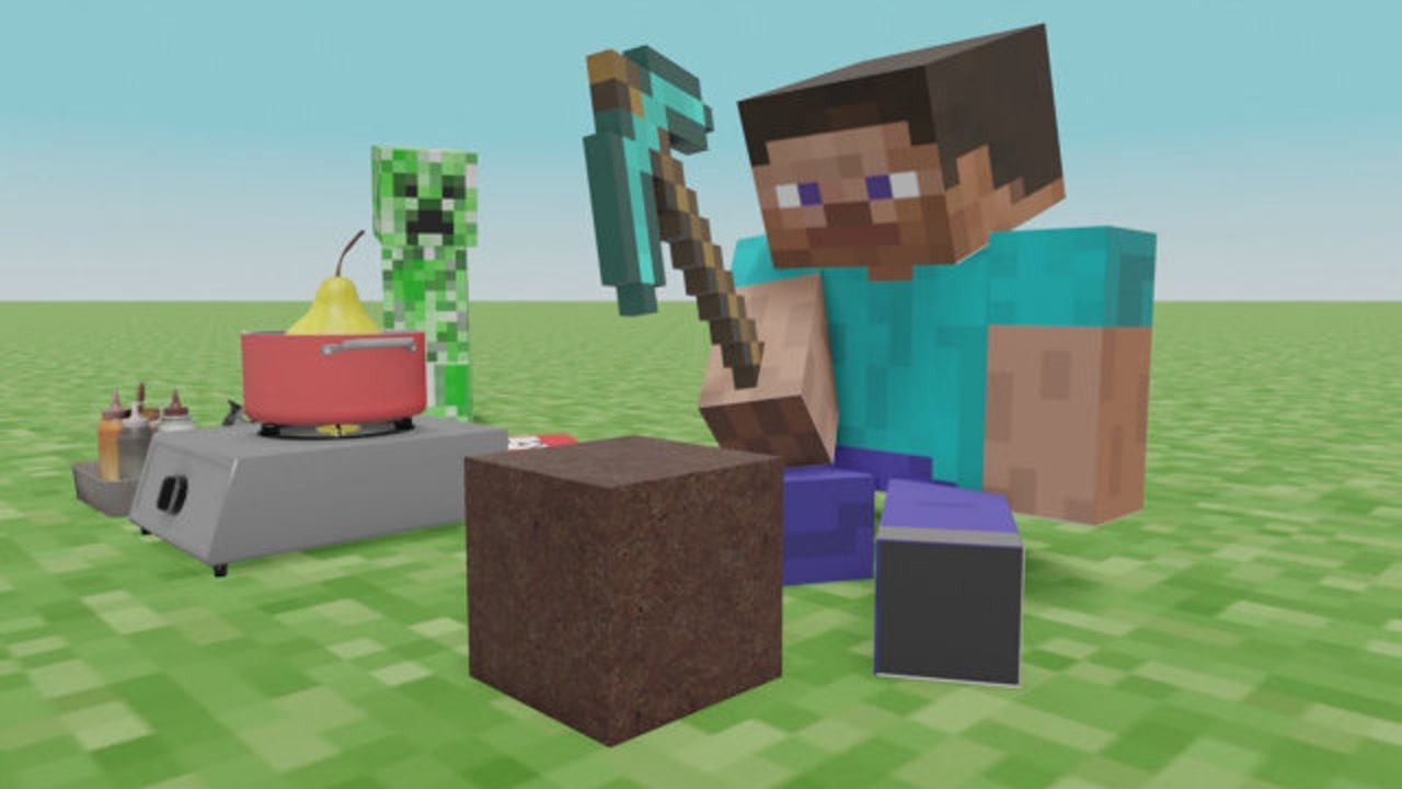 mc动画:史蒂夫与苦力怕的做饭时间