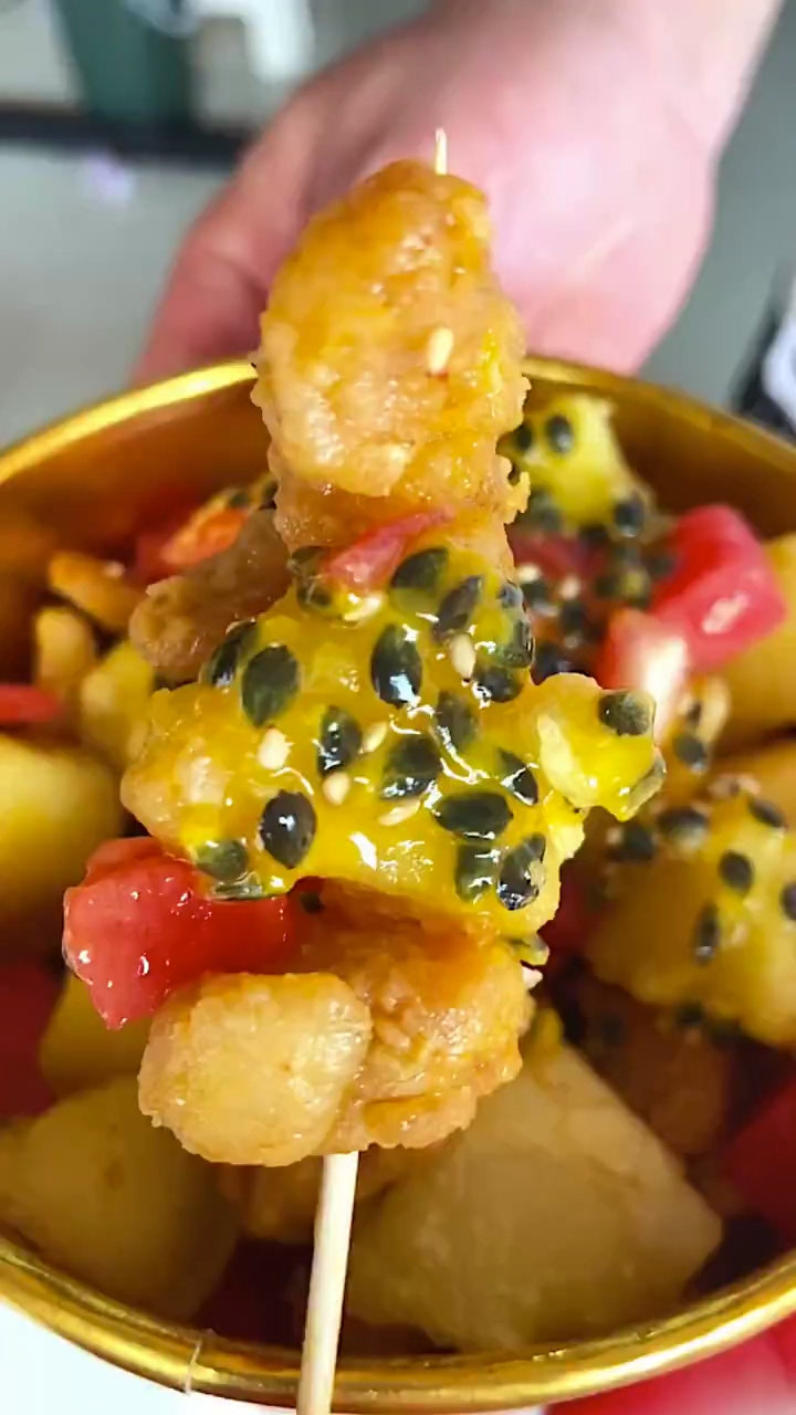 特色小吃水果炸鸡,好吃不腻,干饭人的快乐源泉,下午茶必备!