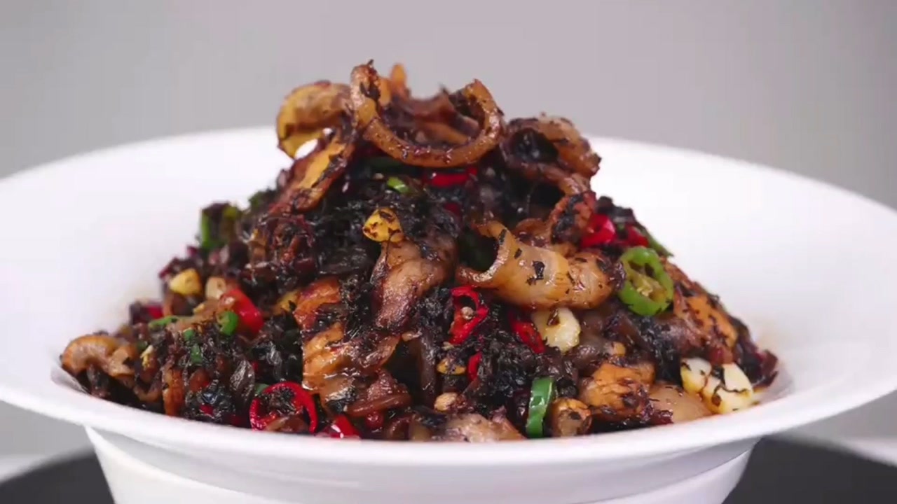 盐菜回锅肉,那满口的肉香