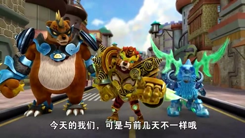 小看铁拳虎的拳头,结果被一拳命中三个,像保龄球样滚走