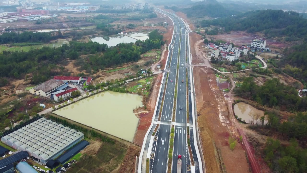 航拍永康北三环全线通车了,双向6车道也不堵车了
