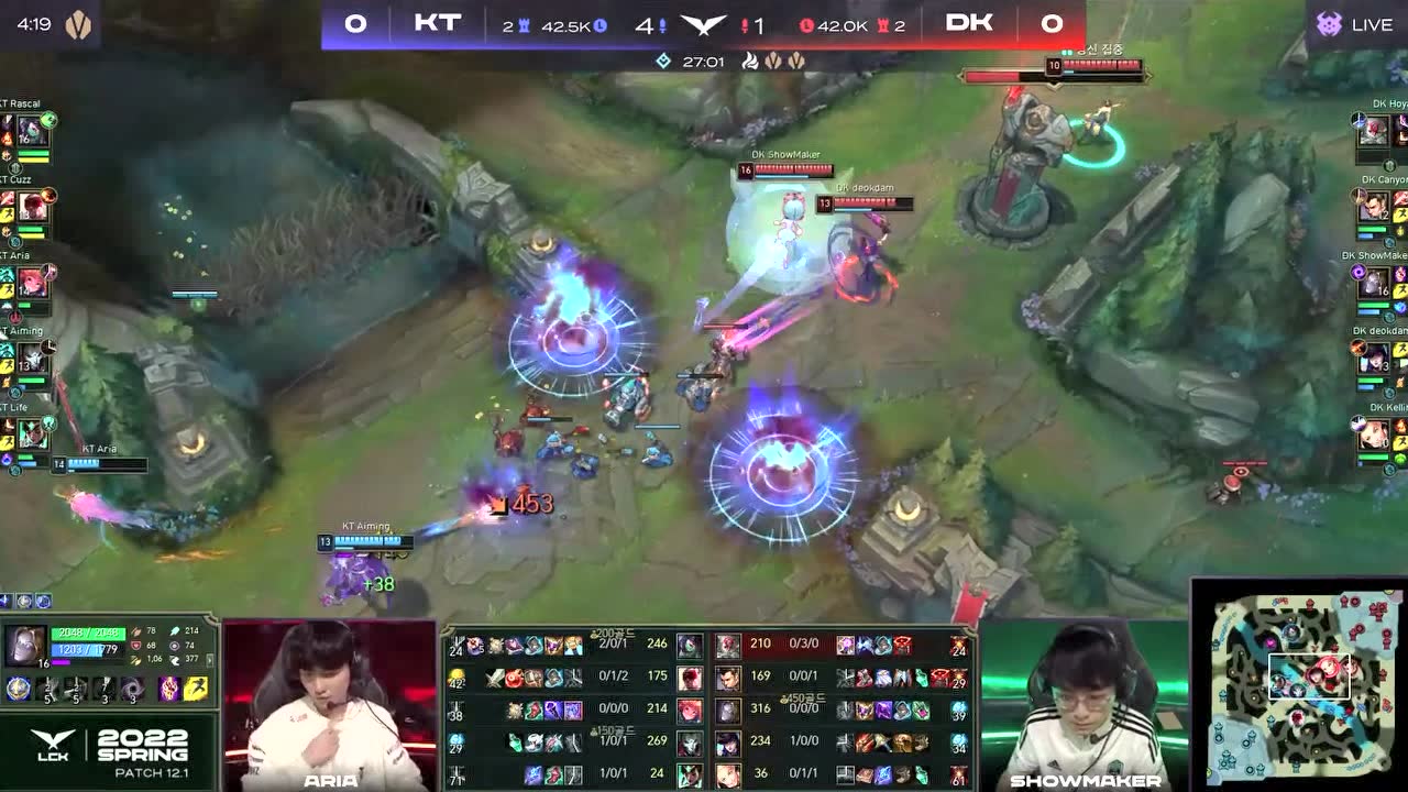 【回放】2022LCK春季赛W1D1KT vs DK 第一局