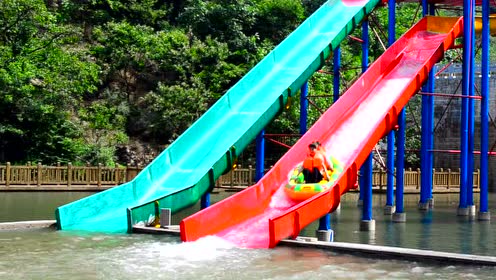 玩嗨了!邢台紫金山空中漂流