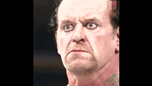 wwe:送葬者undertaker无论眼睛还是表情,都足以令对手感到寒颤!