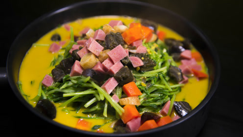 豌豆苗别再花钱买了 自己在家种 新鲜又好吃 麻豌豆苗 三明治做法的视频教程 美食视频网 教你怎么做美食