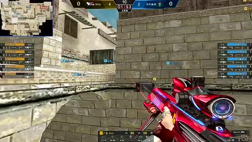 穿越火线东方丽羽大战vivi 1v4疯狂嘲讽对面