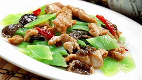 厨师长教你做青笋木耳肉片,简单好学,吃过的都说好吃