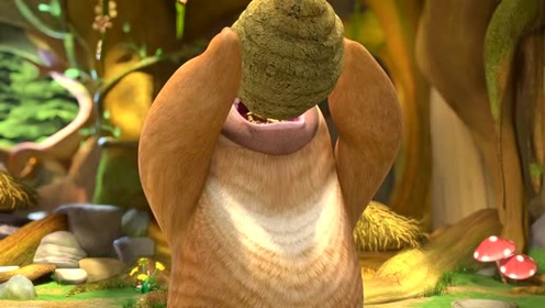 熊二喝了涂涂的蜂蜜