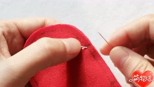 毛绒布针法之半回针缝