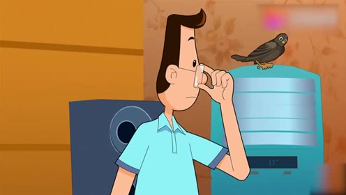 大头儿子:大头被没礼貌的八哥气坏了,没想到八哥却是跟他学的!