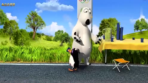 倒霉熊:倒霉熊口渴要喝水,结果每次倒好都被别人抢了!